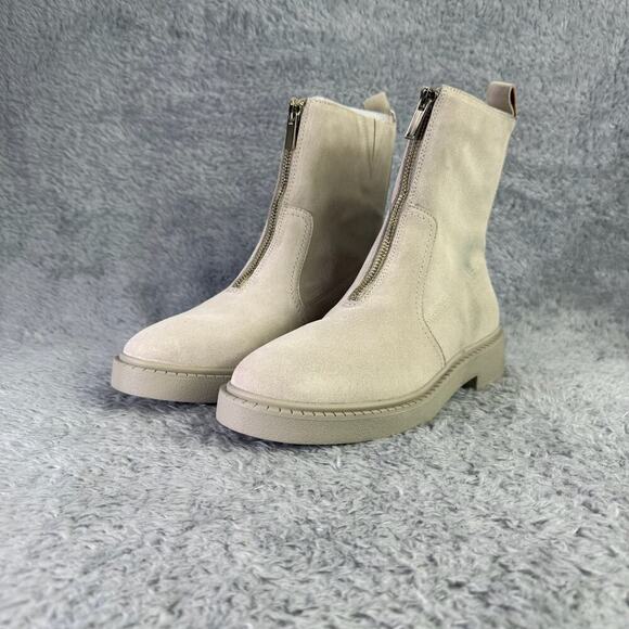 Andre Assous Vernon Bootie Women's Size 9 Taupe Water Resistant Ankle Boot - Picture 2 of 8